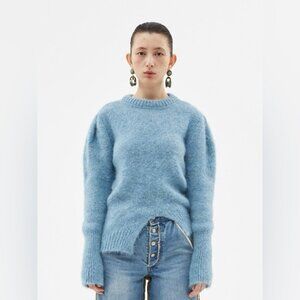 ANDERSSON BELL Roya Alpaca Puff Sleeve Sweater - Sky Blue